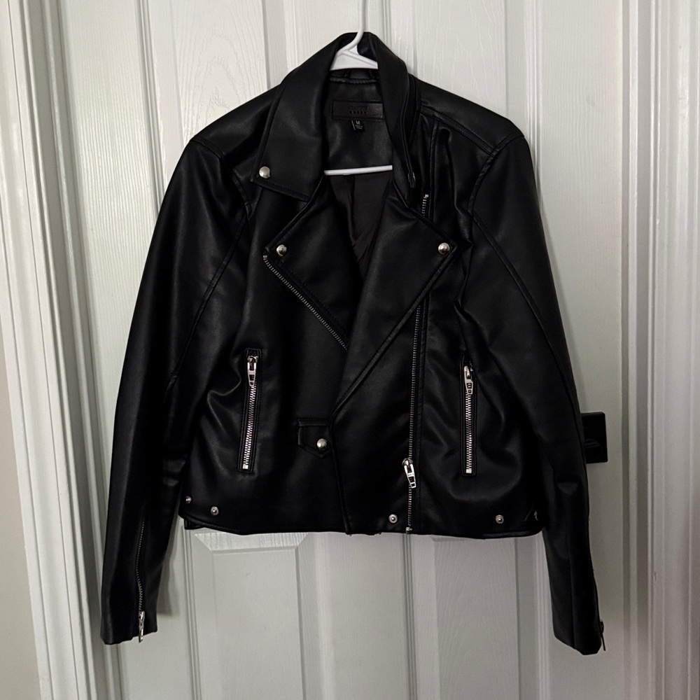 Blank NYC Black Jacket with Silver Accents